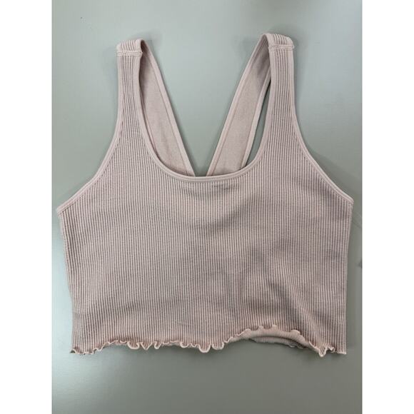 Spiritual Gangster Tops - Spiritual Gangster NWT Women’s Crop Tank Size XS S Pink Ballet Ribbed Revolve
